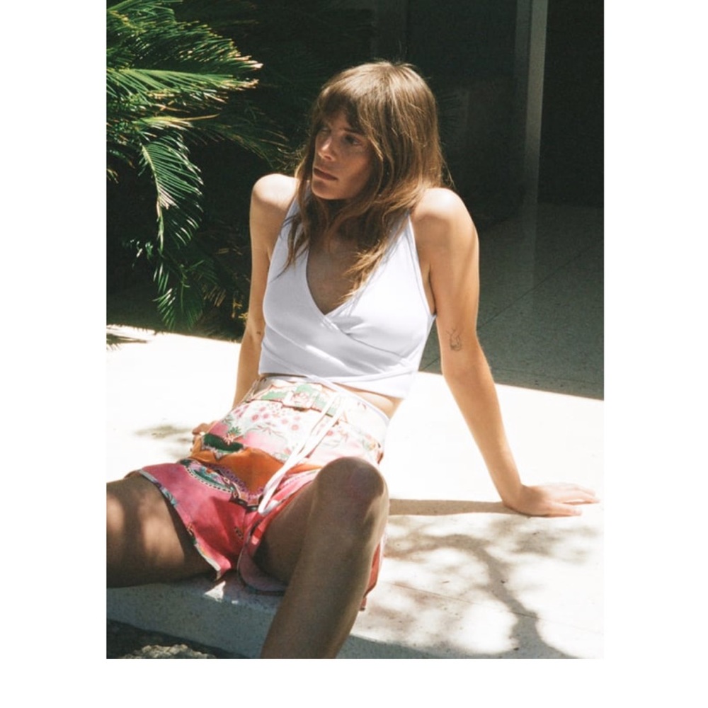 Zara white tank top